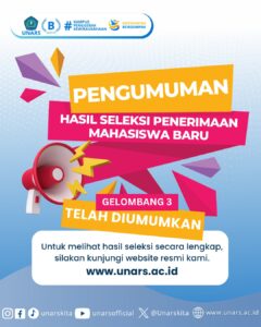 Pengumuman Camaba Gelombang 3 Tahun 2025